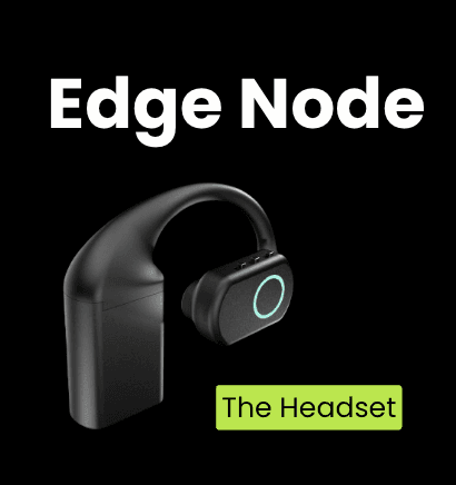 QuickComm Edge Node headset with status ring